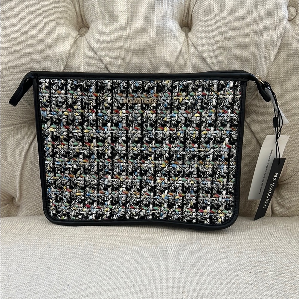 MZ Wallace Metro Clutch in Boucle tweed